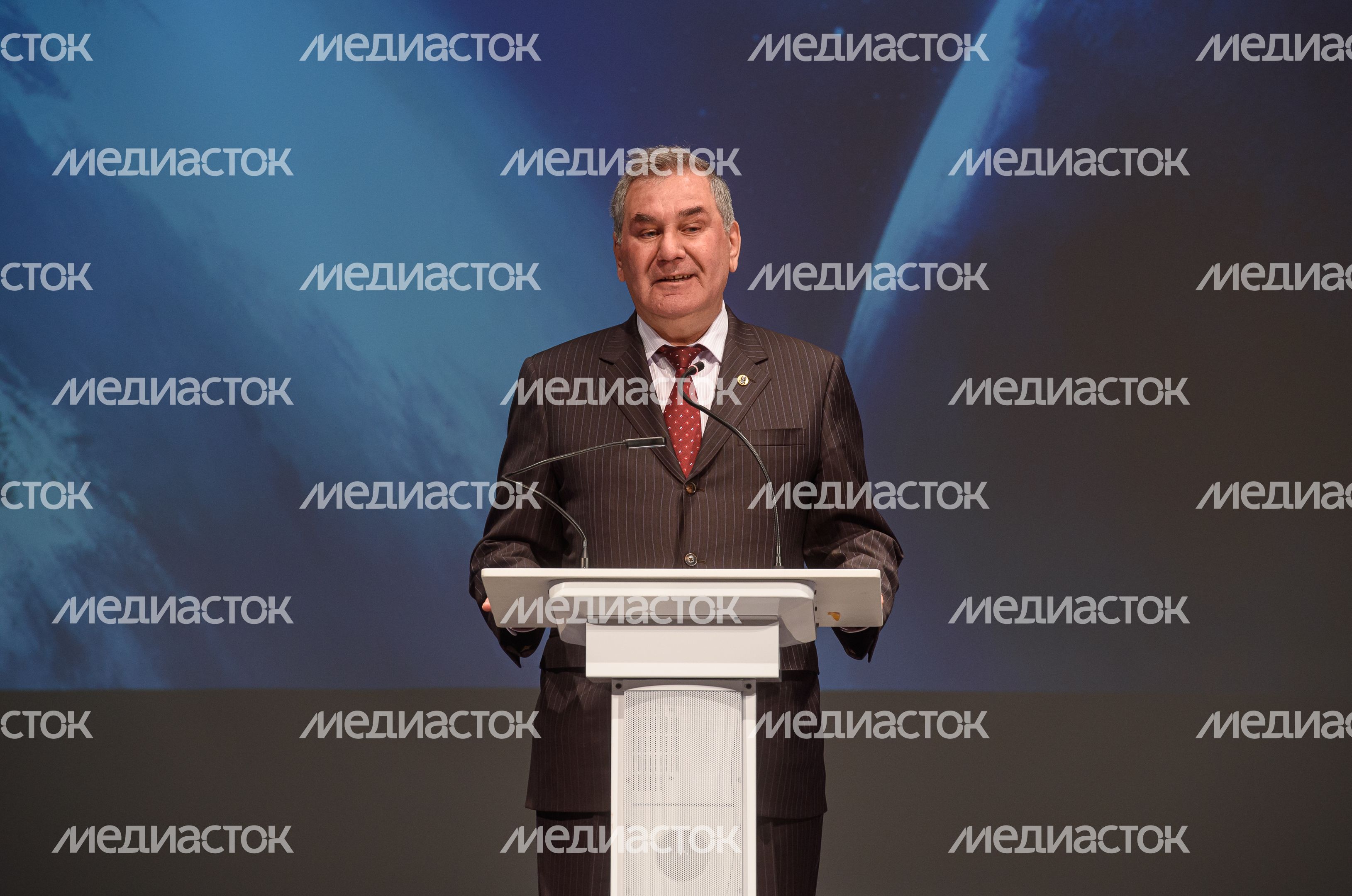 Торжественная встреча космонавтов и астронавтов 67-й длительной экспедиции на МКС