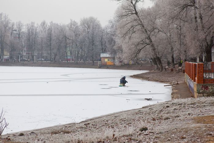 Морозная погода в Раменском