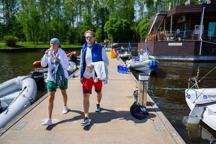 Парусная регата на Пестовском водохранилище в Мытищах