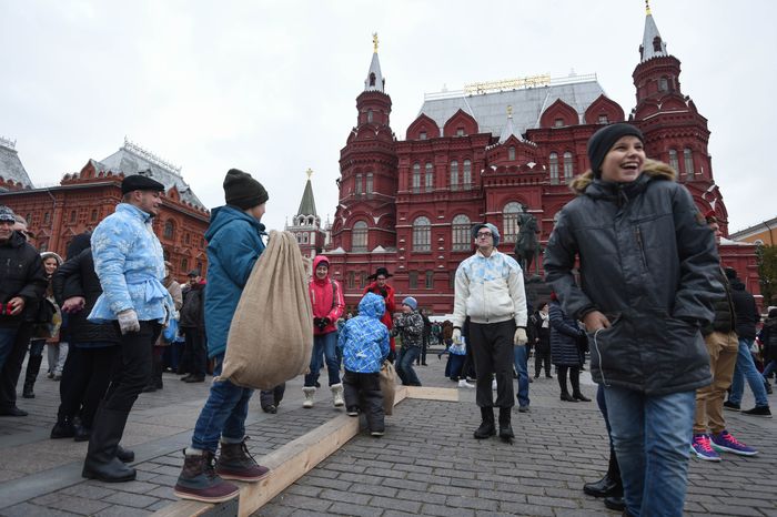Празднование Дня народного единства в центре Москвы