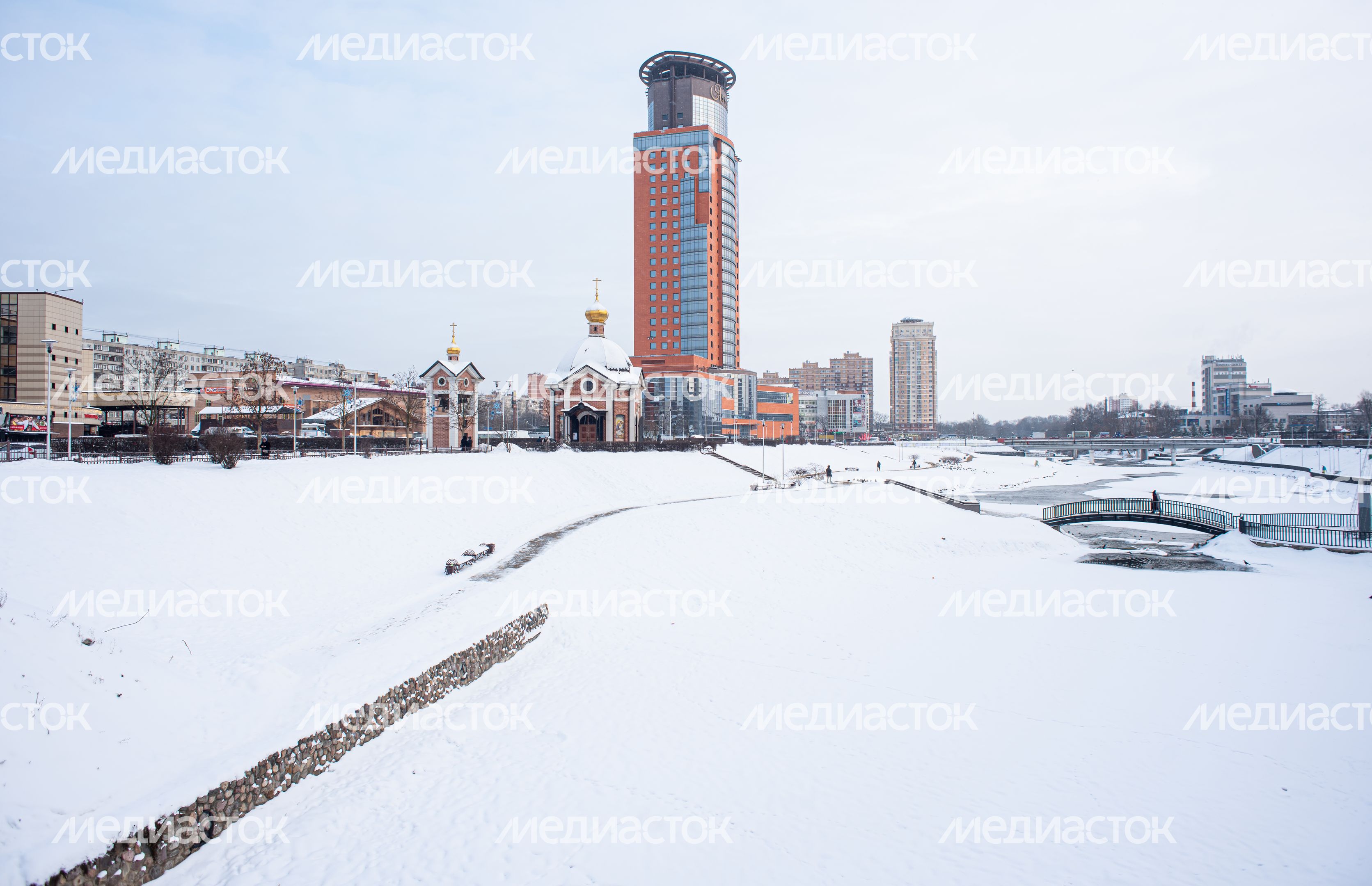 Зимние виды города Щелково