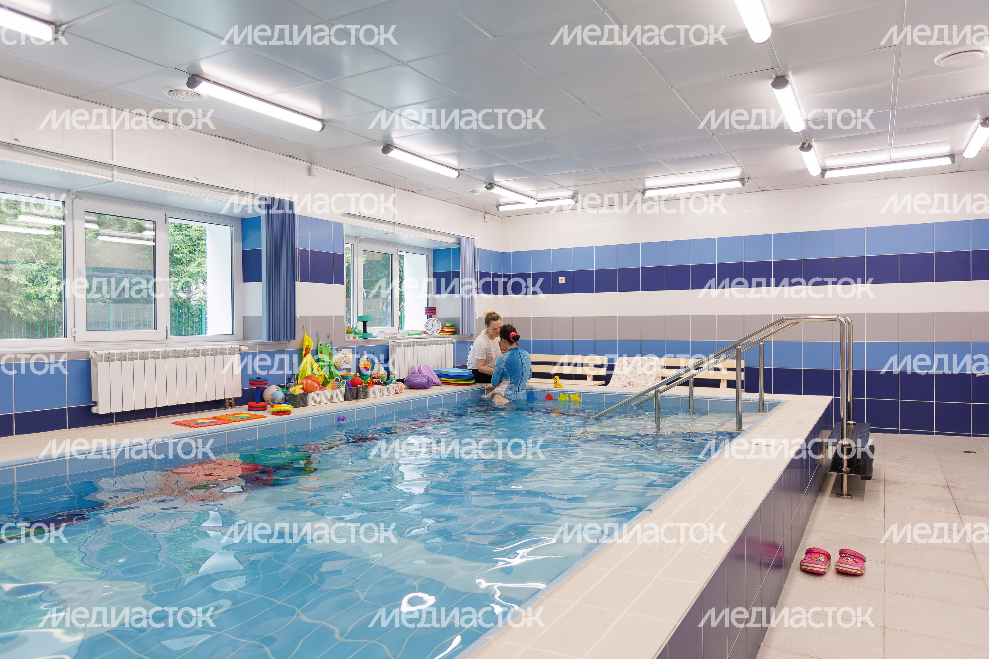 Реабилитационный бассейн для акватерапии в детском реабилитационном центре «Родничок» в Реутове после капремонта