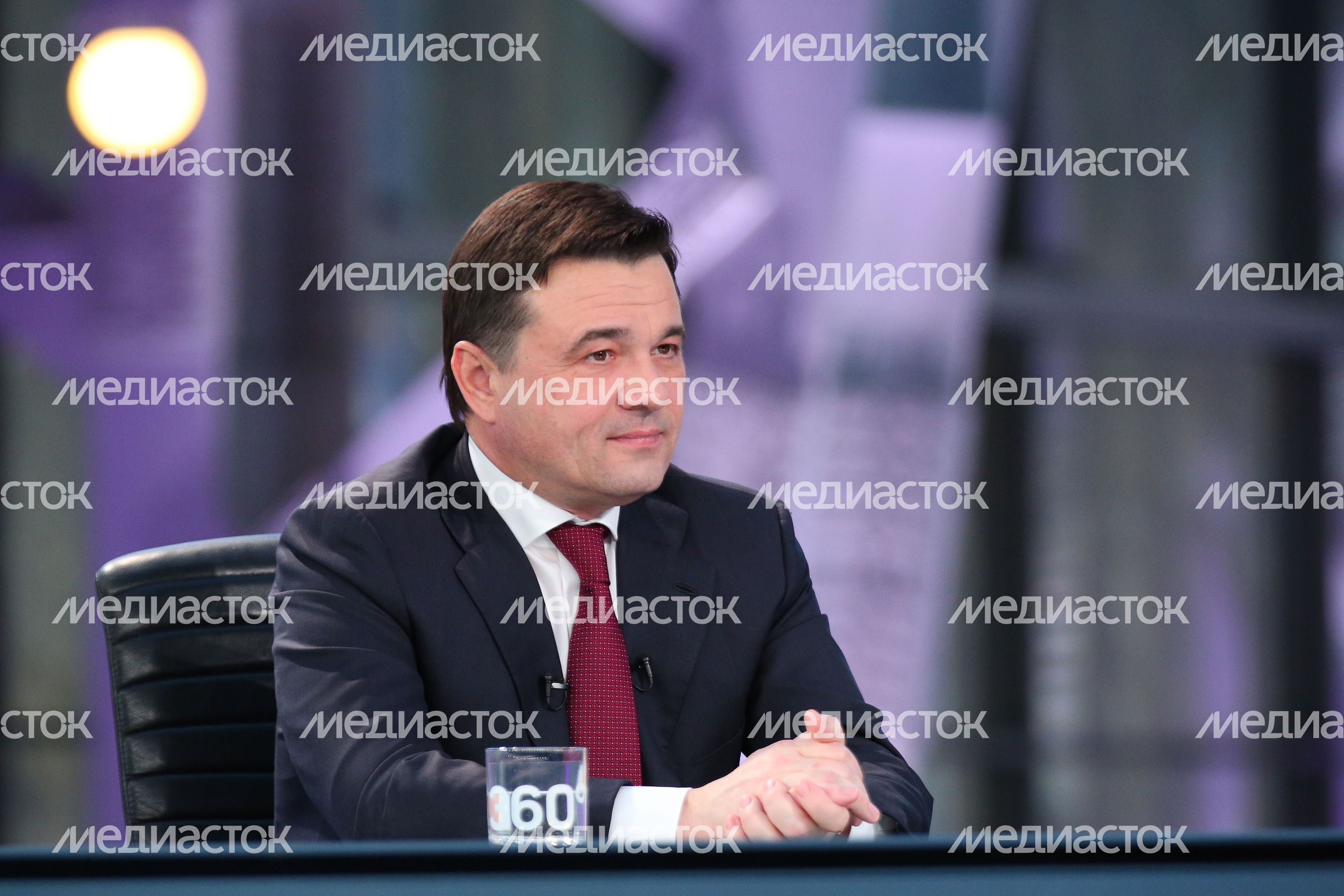 Губернатор Андрей Воробьев в прямом эфире телеканала 360, 22.02.2018