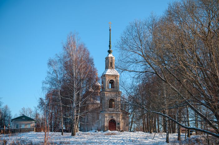 Зимние виды города Калязин