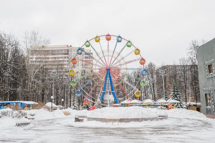 Зимний Центральный парк культуры и отдыха в Видном