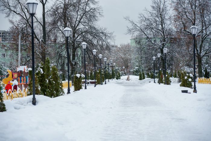 Зимние виды Лосино-Петровского