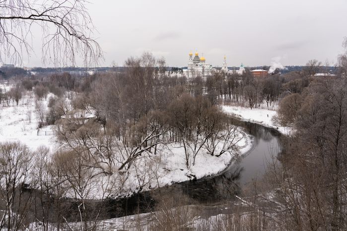 Истринский городской парк зимой