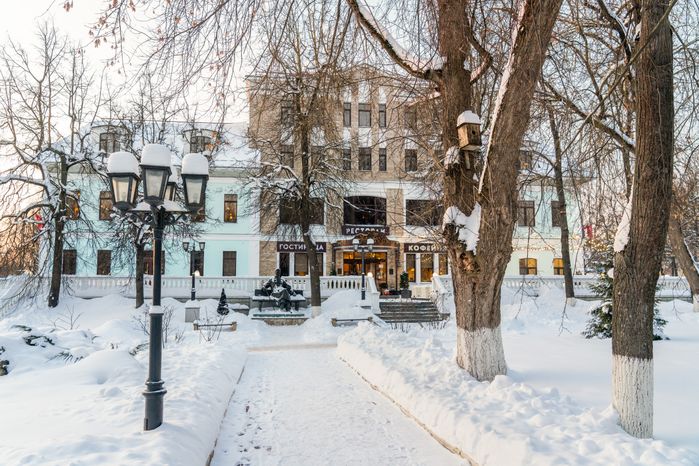 Сквер имени Чехова в Звенигороде