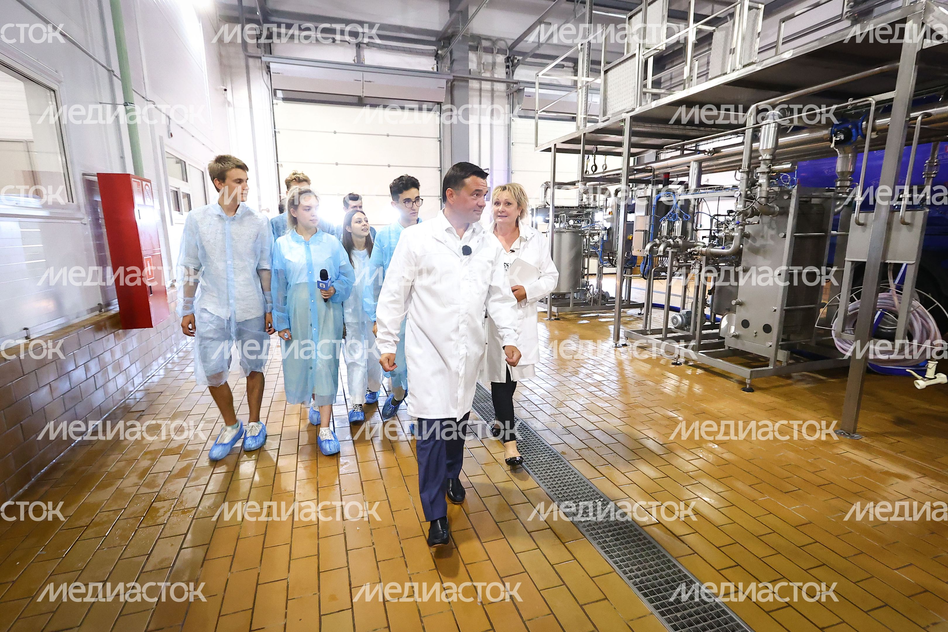 Посещение агропарка «Сырная долина» в Дмитровском округе Губернатором Подмосковья