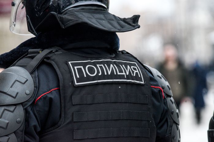 Охрана общественного порядка сотрудниками полиции в Москве