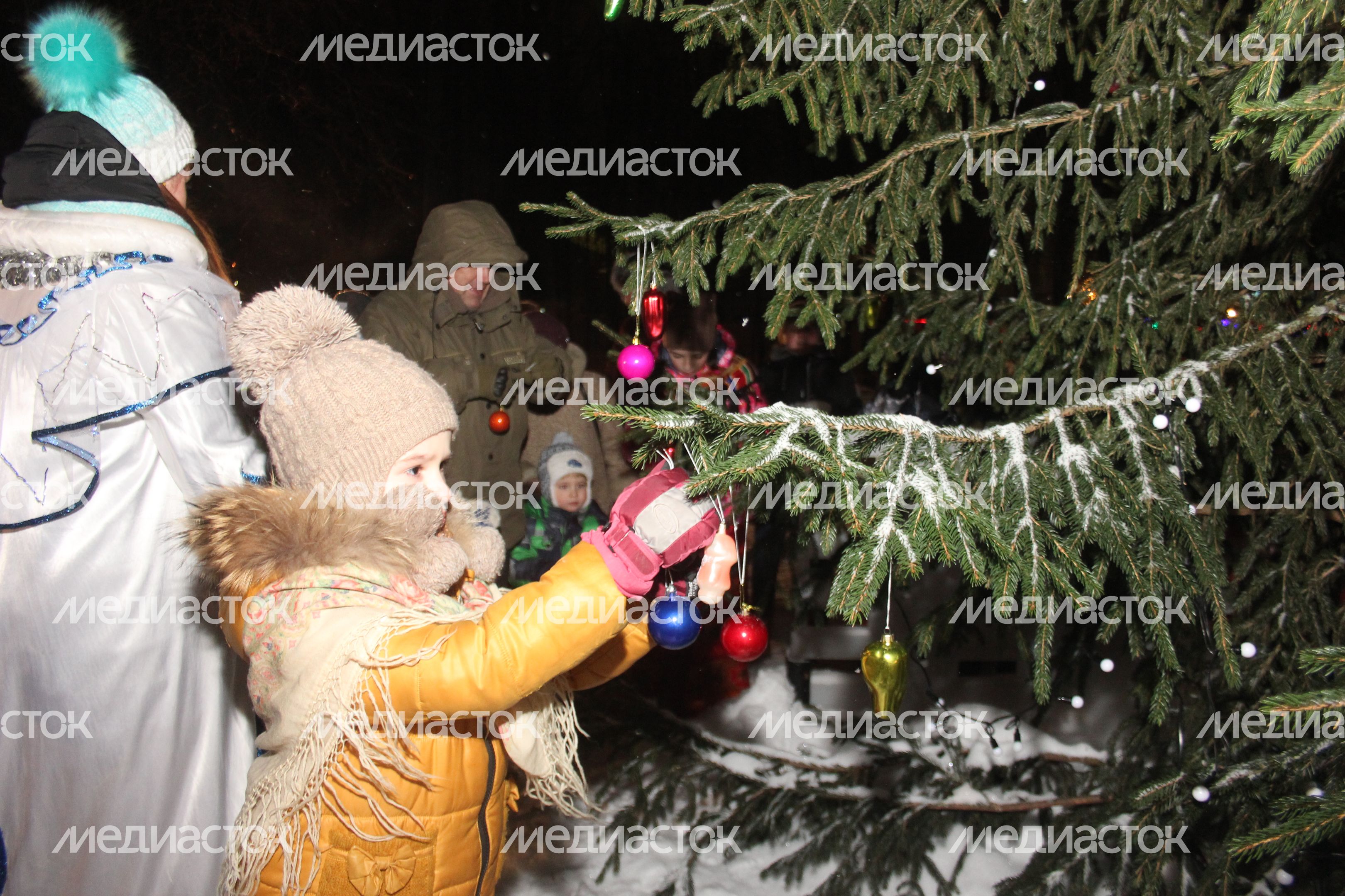 Новогодние декорации в Егорьевске