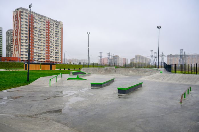 Новый парк «Дружба» в Люберцах осенью