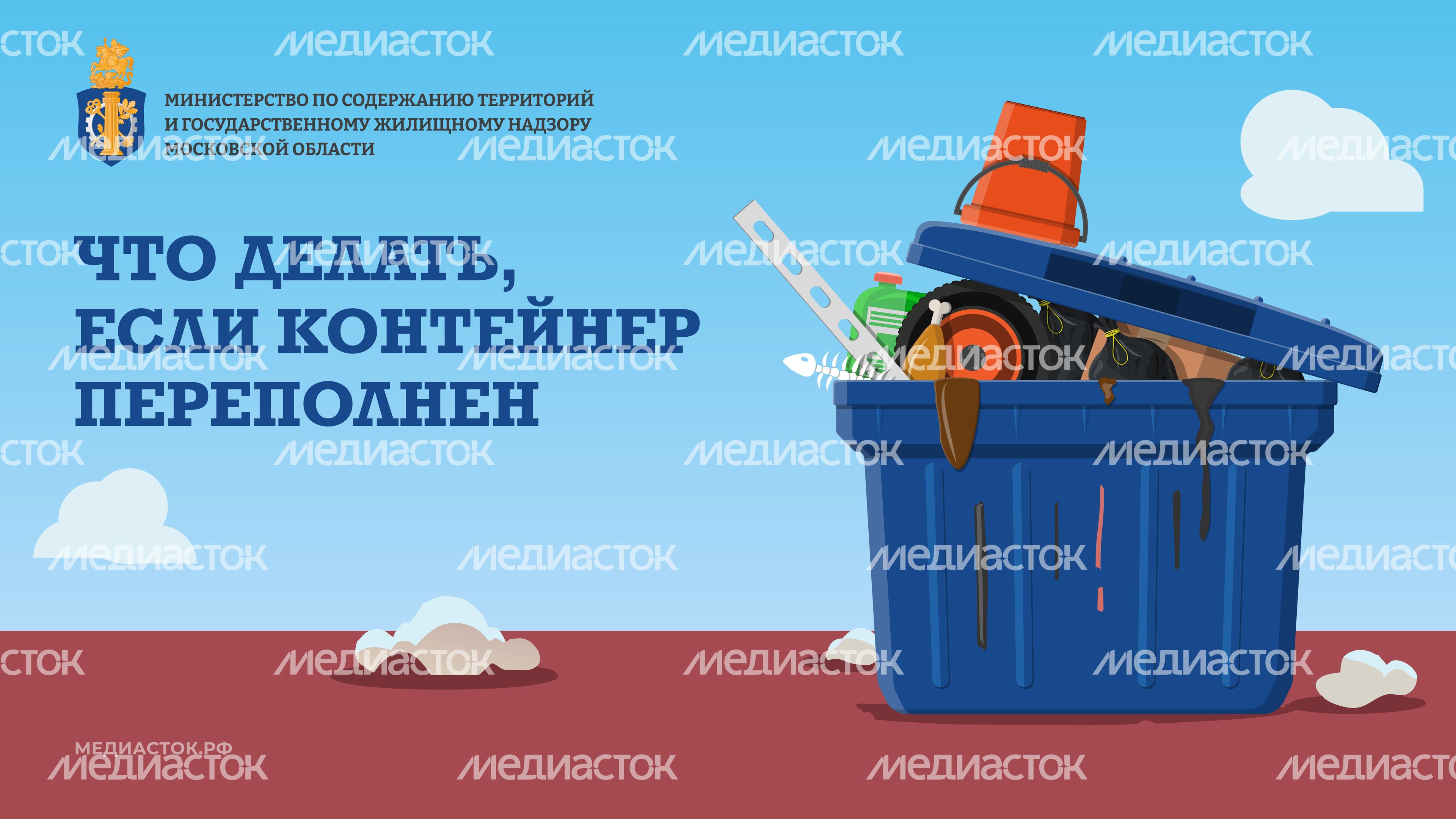 Контейнер переполнен горизонталь 01 Контейнер переполнен горизонталь 01
