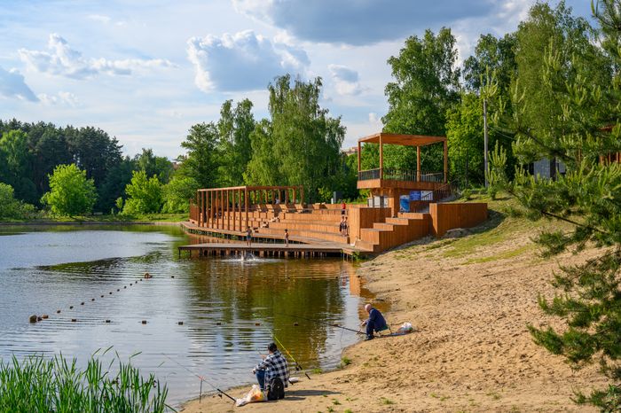 Суворовские пруды в Лосино-Петровском стали комфортной зона для отдыха у воды
