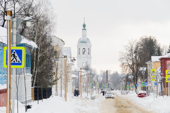 Зарайск. Виды города. Зима