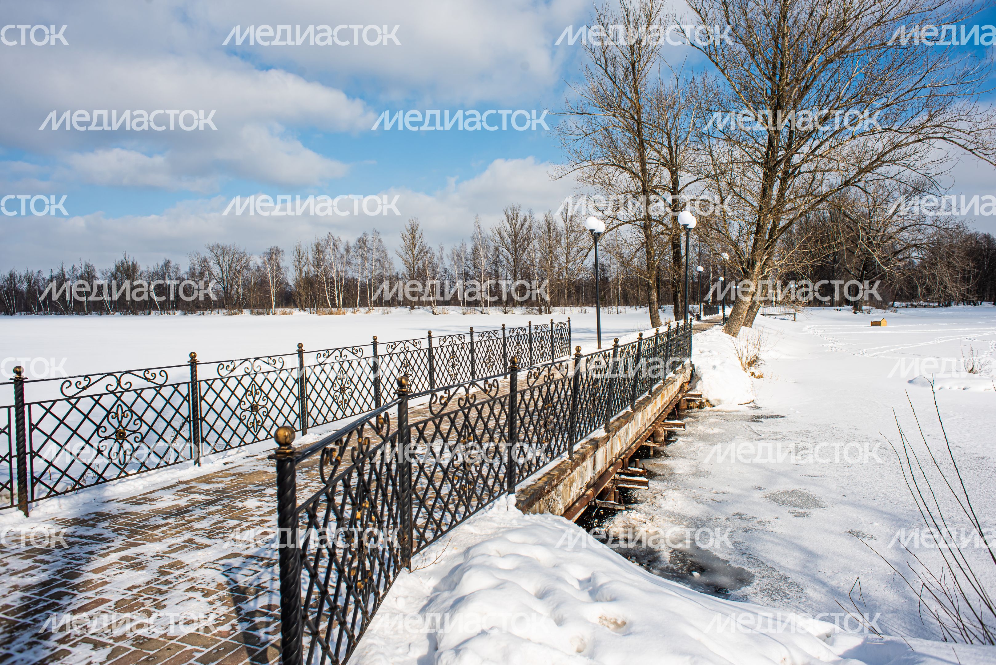 Зимние виды города Электрогорск