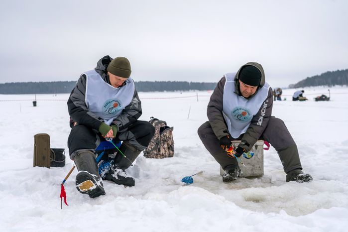 Зимняя рыбалка на Озернинском водохранилище в Рузском округе