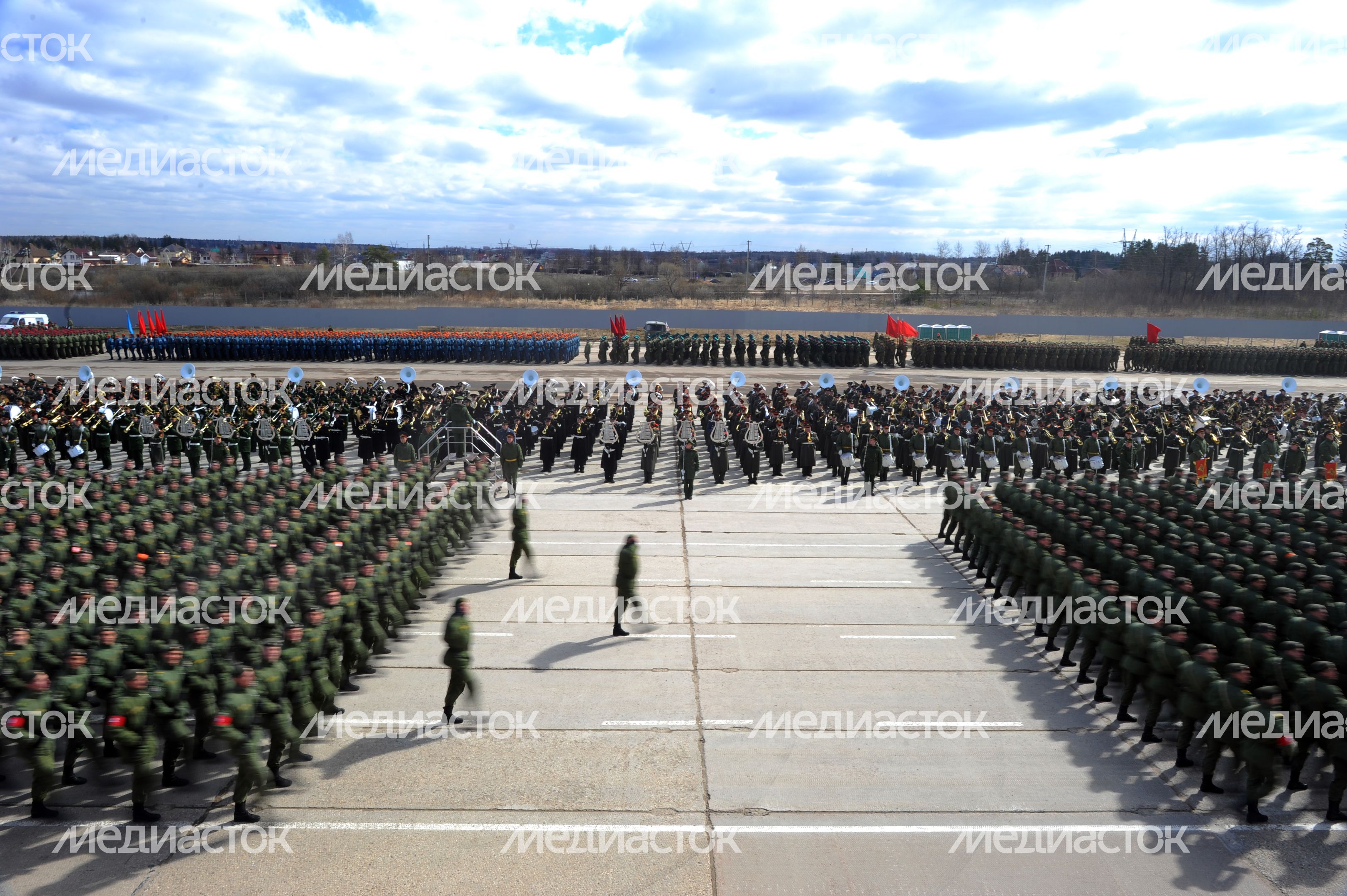 Репетиция Парада Победы в Алабино