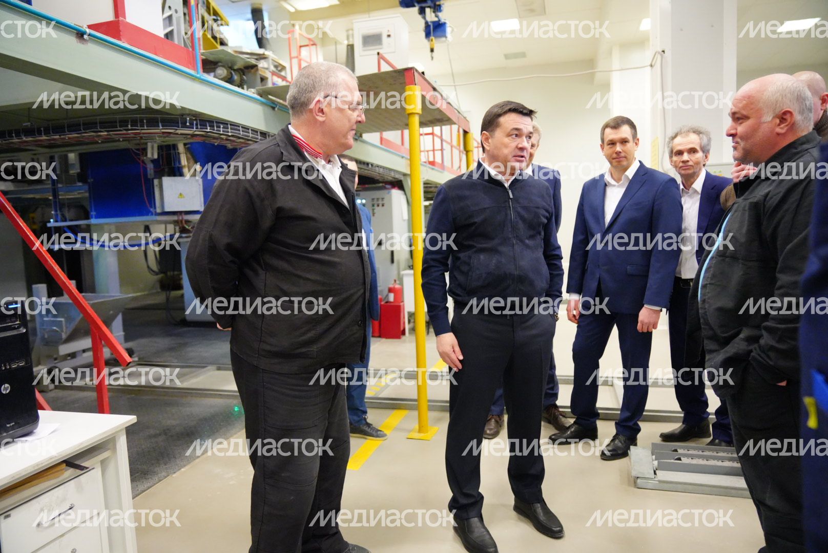Посещение губернатором завода оптического стекла в Лыткарино