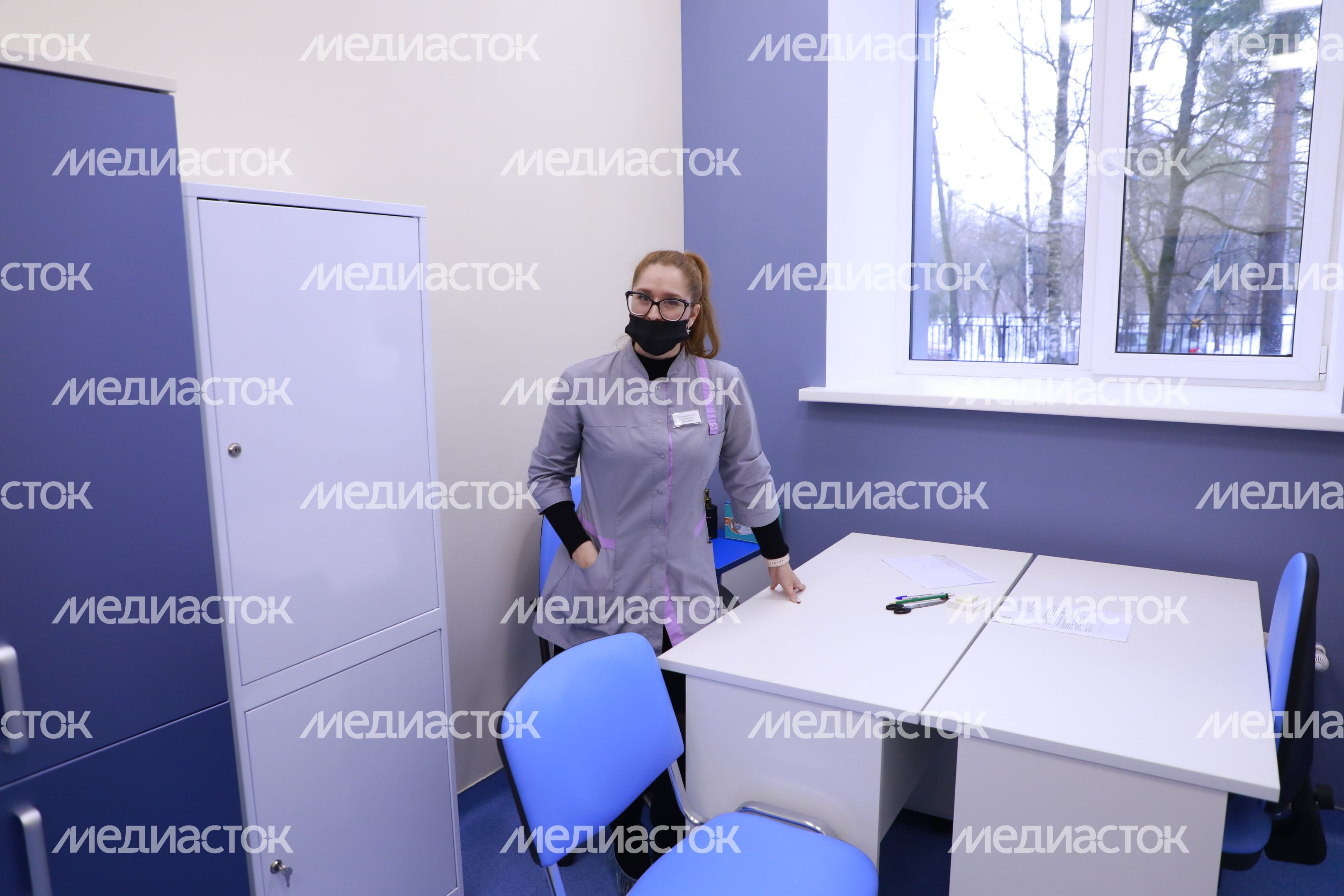 Медперсонал в обновленной поликлинике в Наро-Фоминске