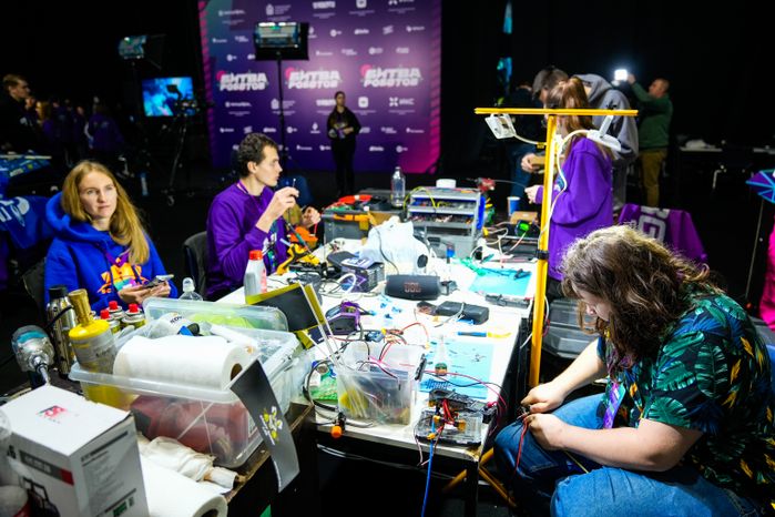 Финал международного чемпионата «Битва роботов» в Мытищах