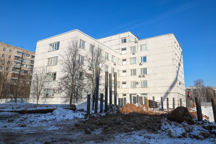 Строительство нового корпуса поликлиники №4 в Нахабино