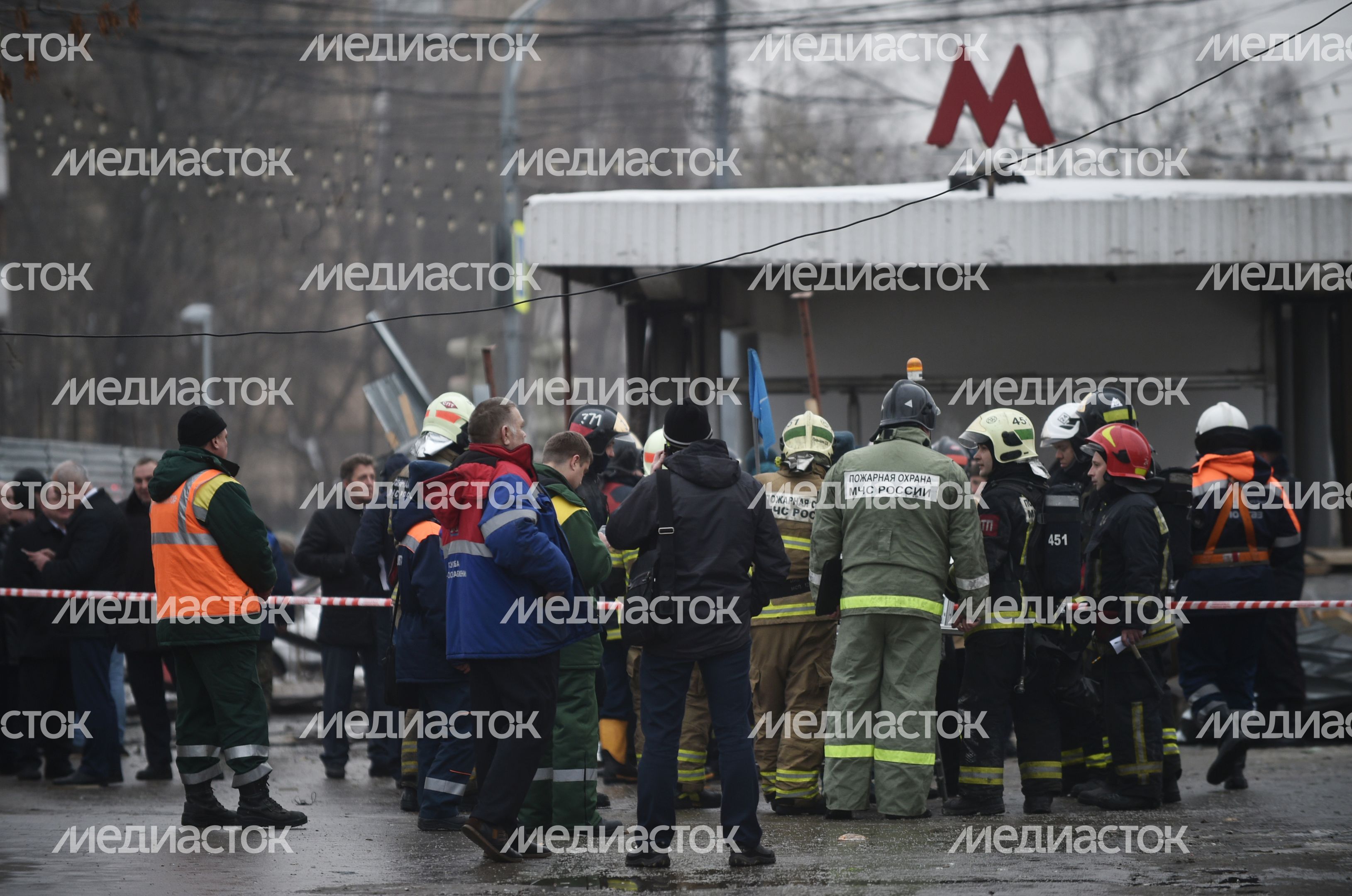 Взрыв газового баллона у метро "Коломенская"