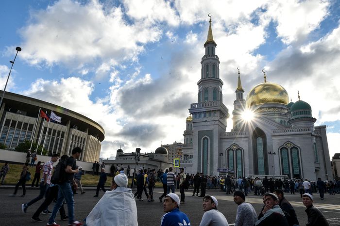 Празднование Ураза-Байрама в Москве