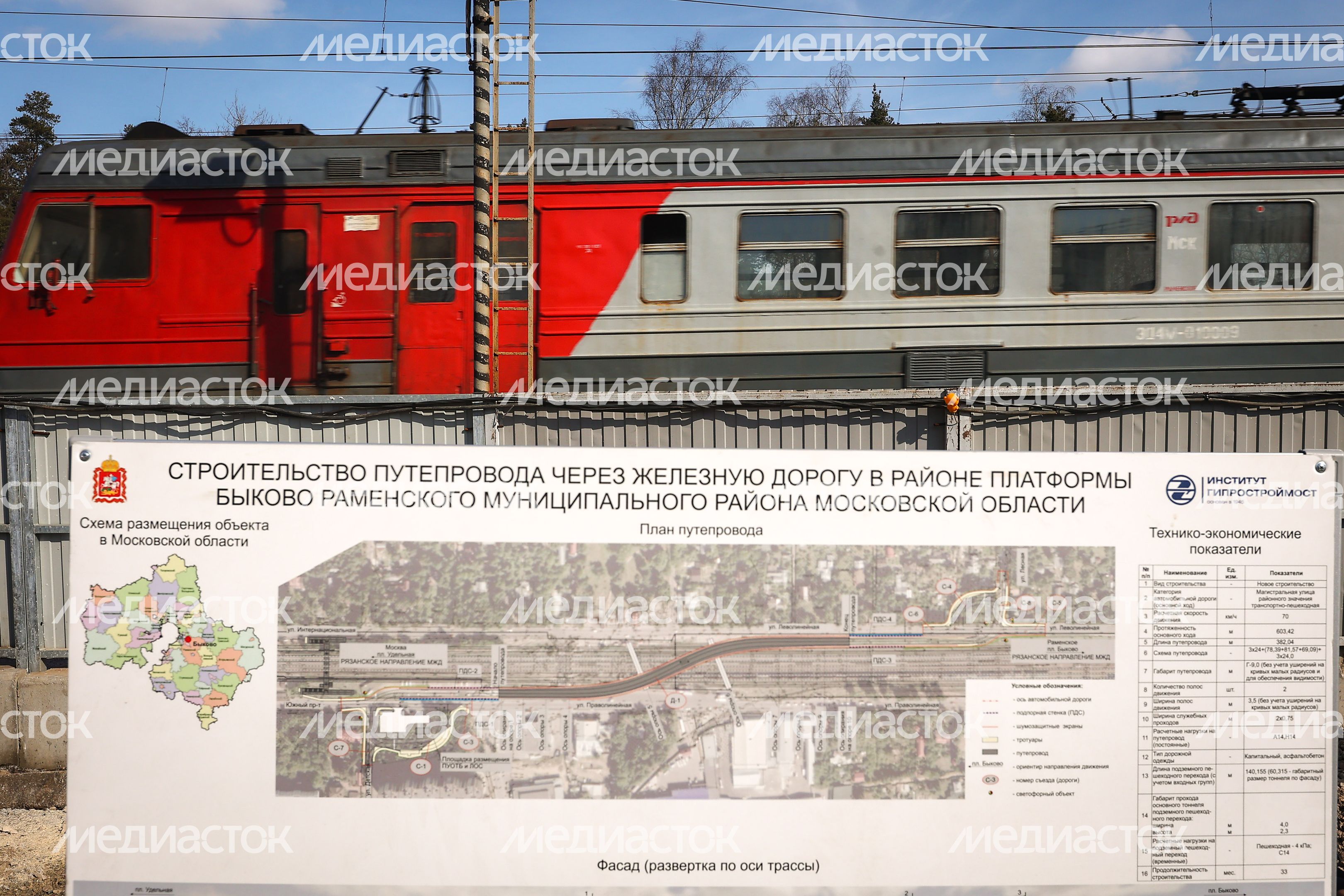 Проверка губернатором строительства путепровода в Раменском