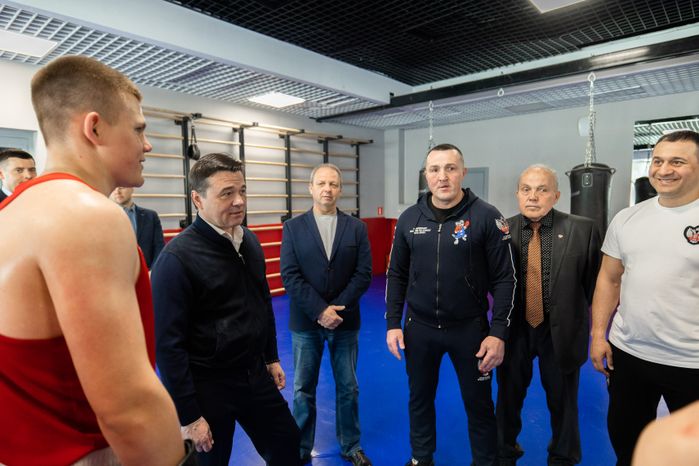 Посещение дворца спорта в Чехове Губернатором Подмосковья