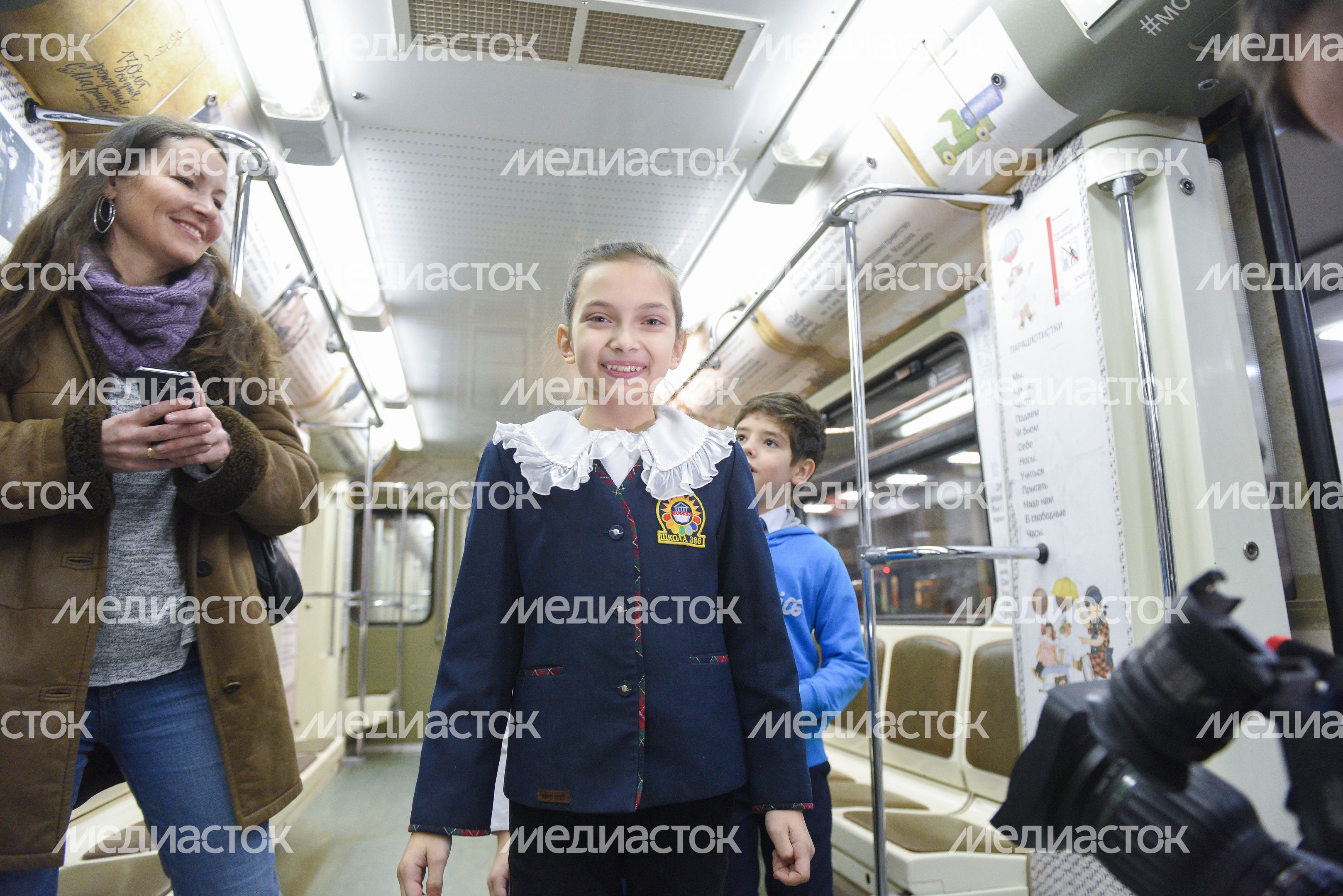 Запуск нового тематического поезда «Мой Маршак» в метро Москвы, 2 часть