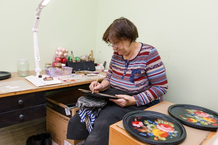 Мытищи. Жостовские подносы