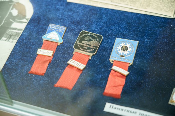 Выставка о развитии конькобежного спорта в Конькобежном центре «Коломна»