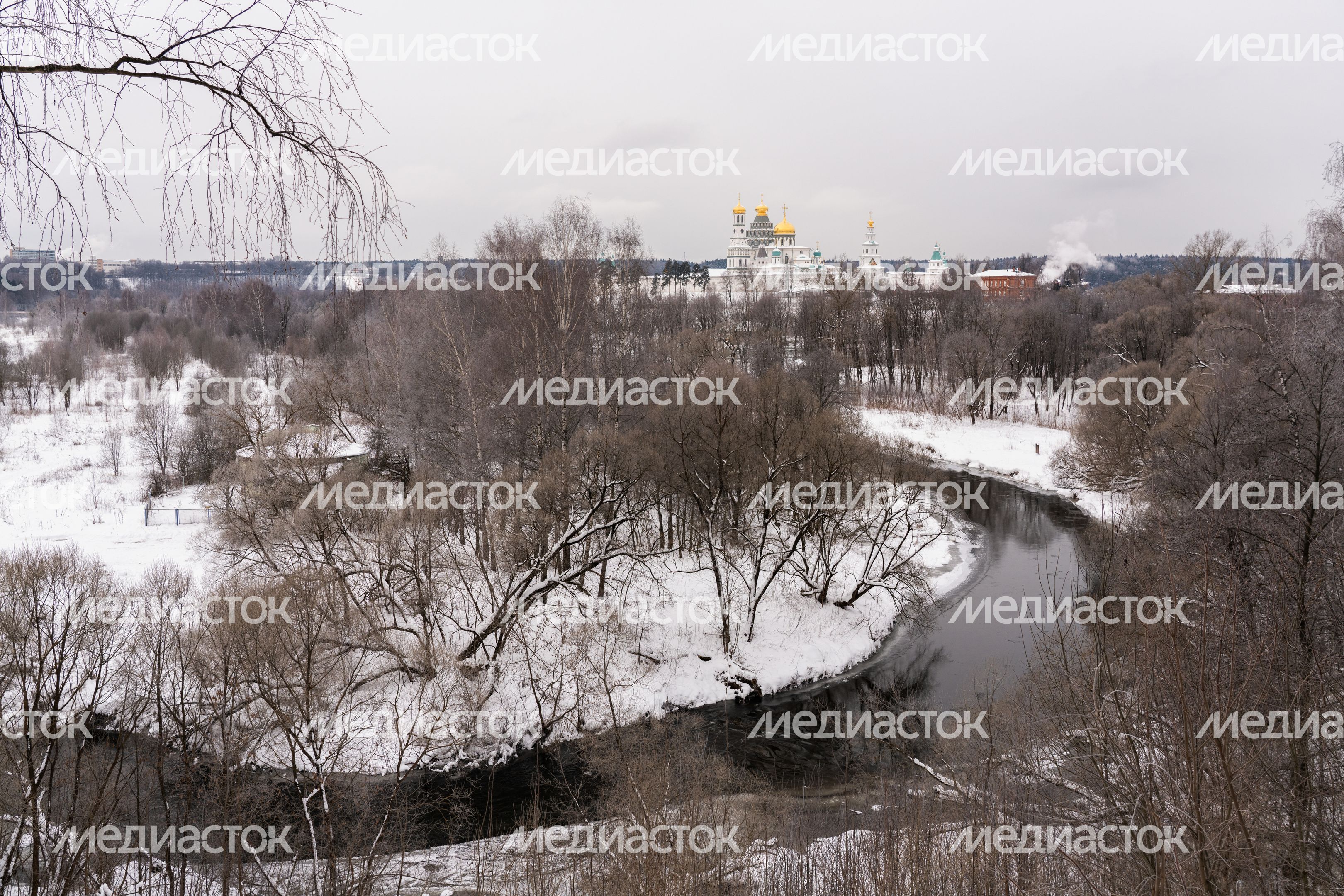 Истринский городской парк зимой Истринский городской парк зимой