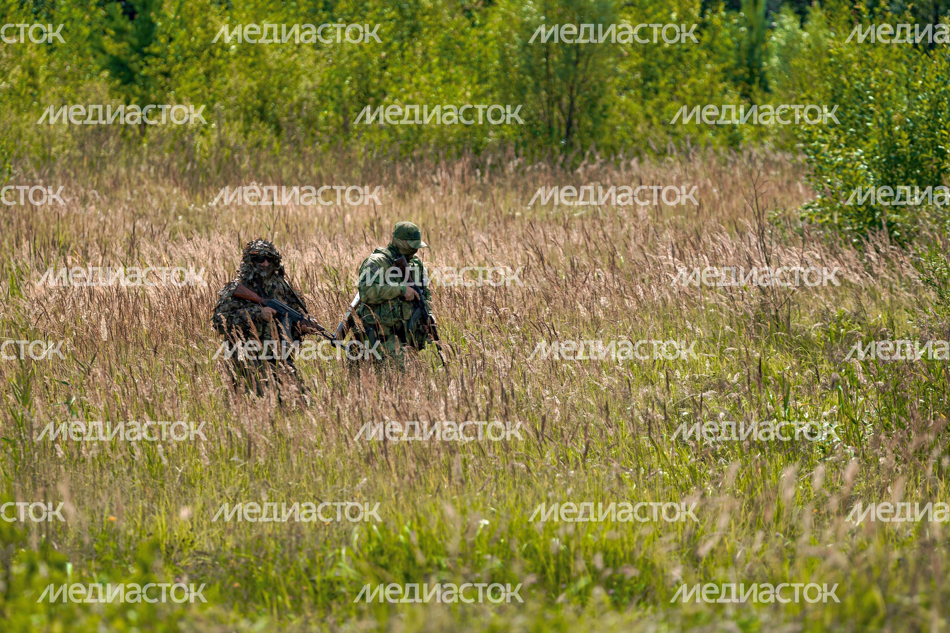 Тактическая реконструкция ко Дню ВДВ в парке "Патриот"