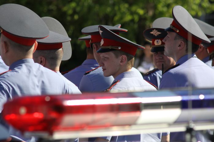 Сотрудники полиции в Дубне