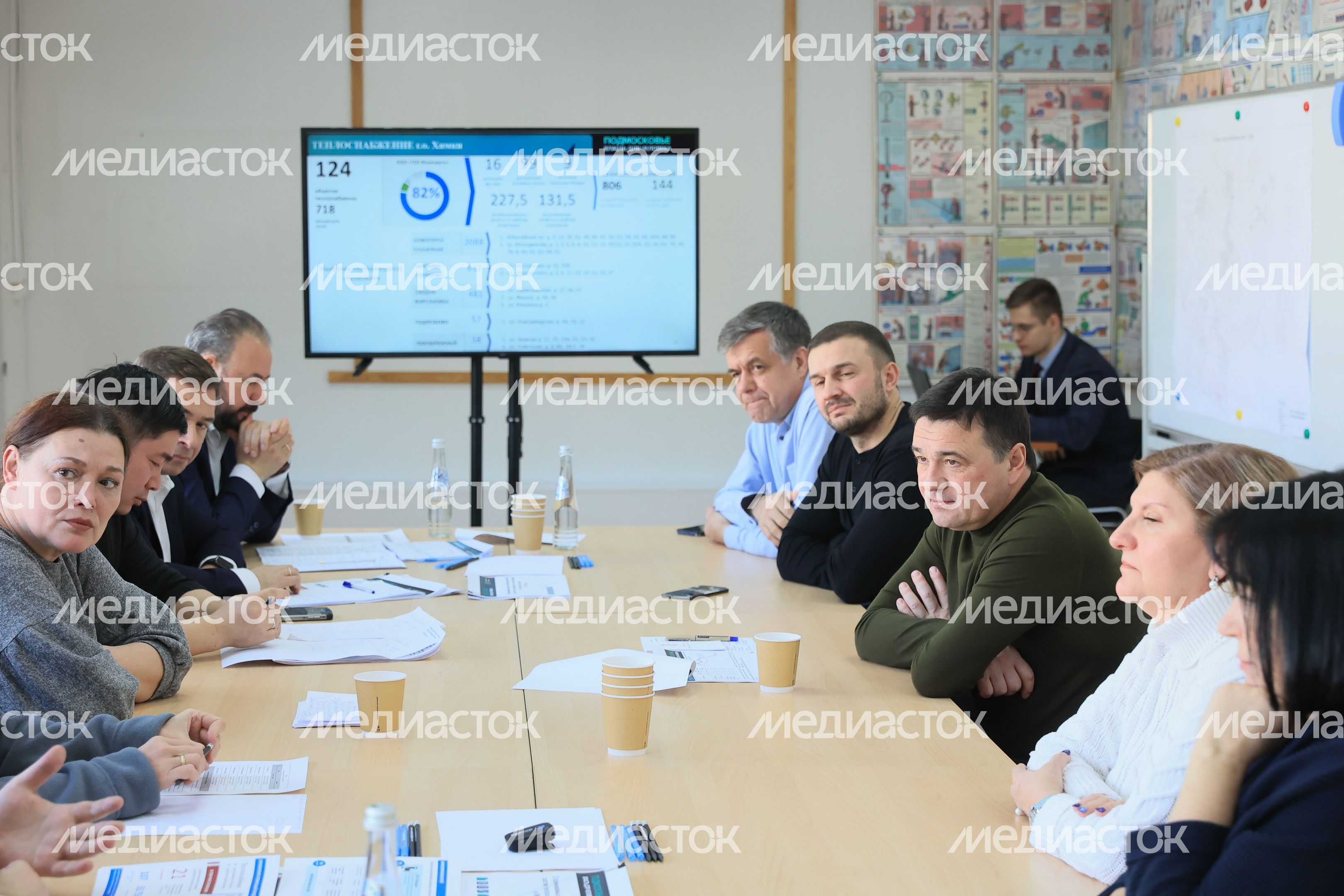 Посещение губернатором Подмосковья мкр. Новые Химки