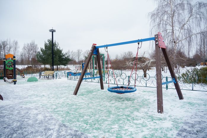 Дубна. Парк семейного отдыха. Зима