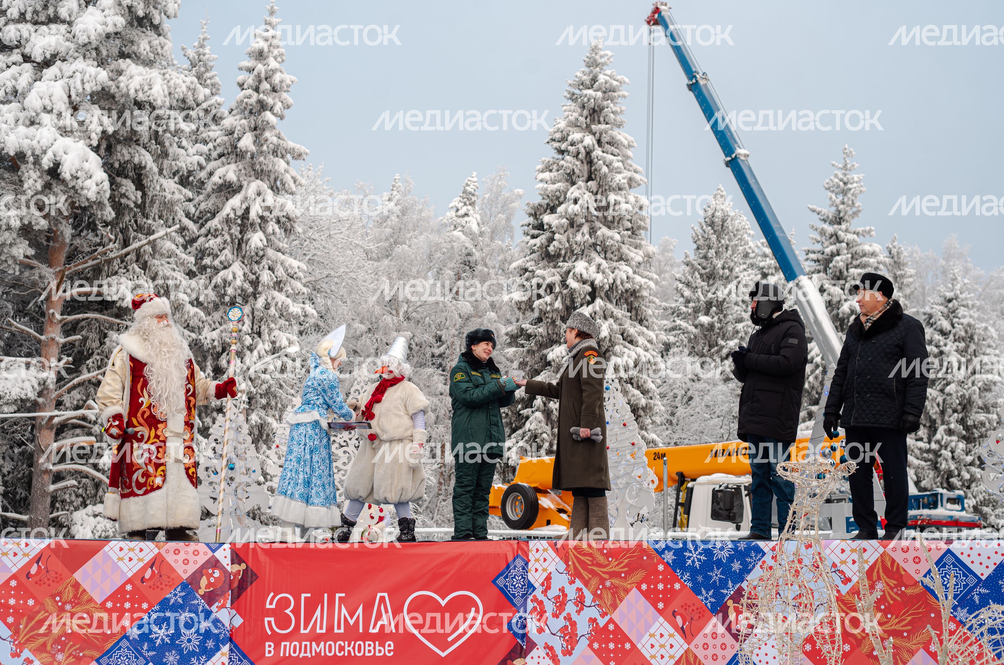 Рубка главной новогодней елки страны