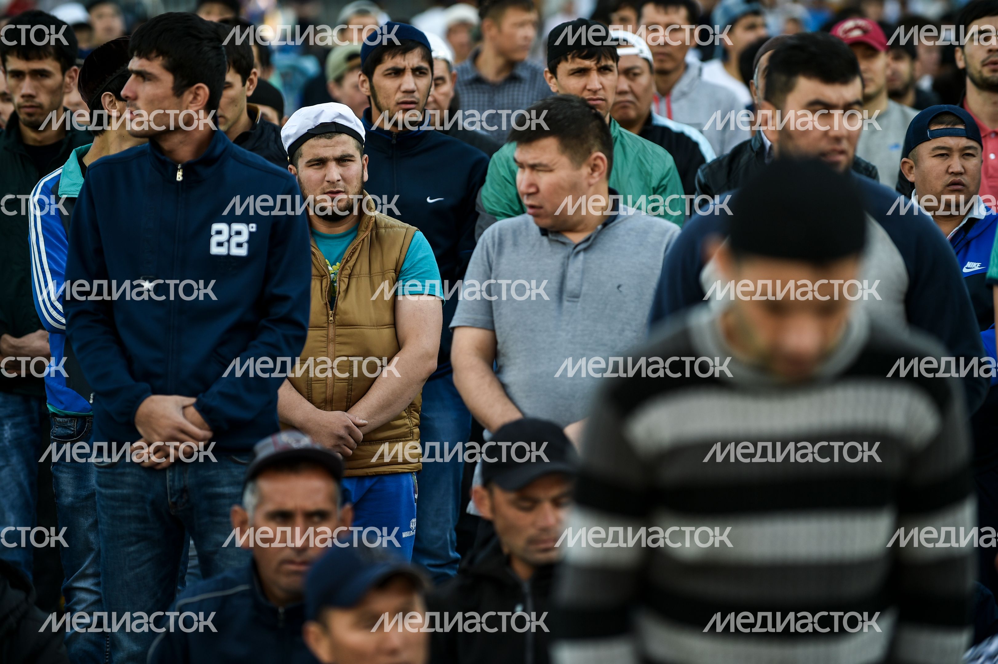 Празднование Ураза-Байрама в Москве