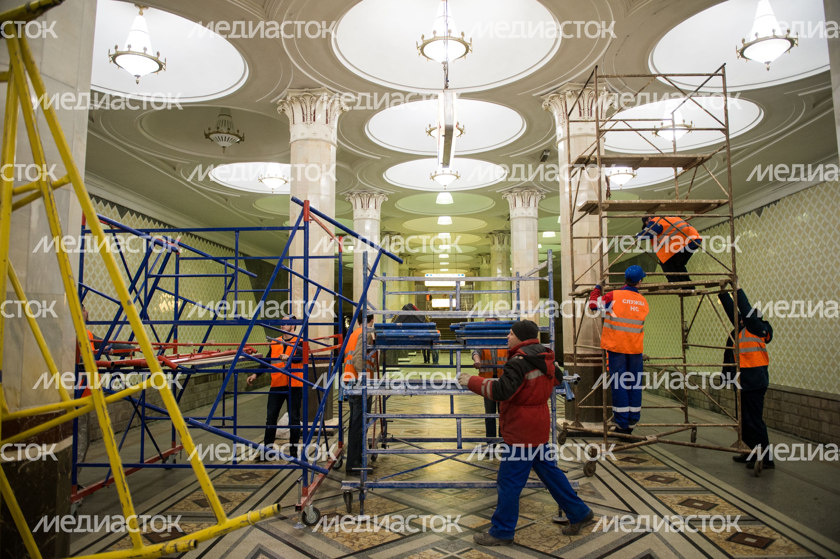 Реставрация станции метро «Киевская» в Москве