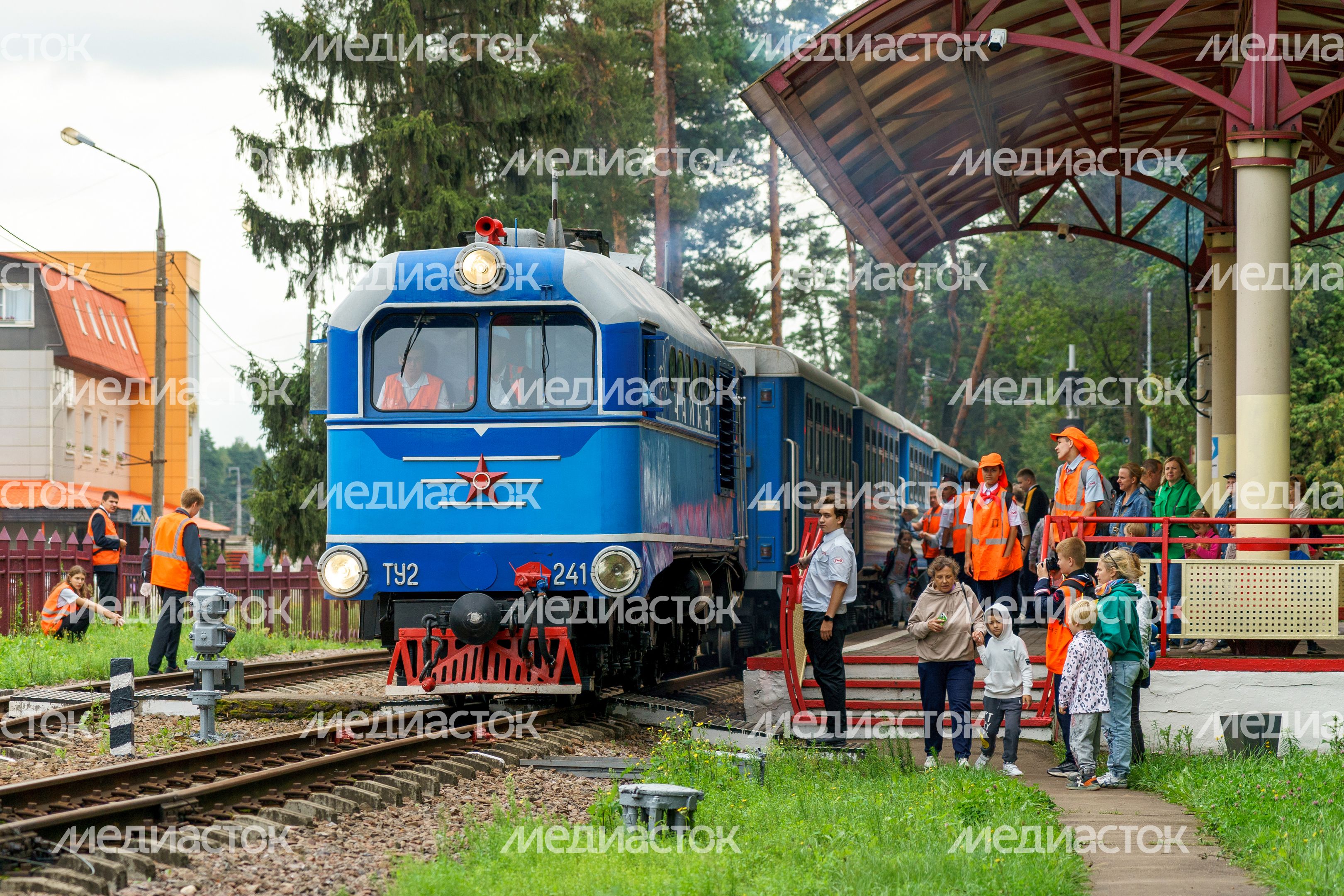 Московская детская железная дорога в поселке Кратово