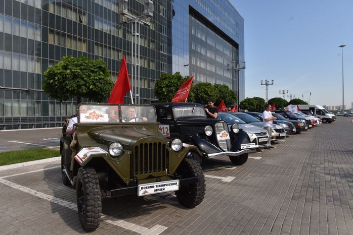 Старт автопробега «Дорогами славы Подмосковья» в Красногорске