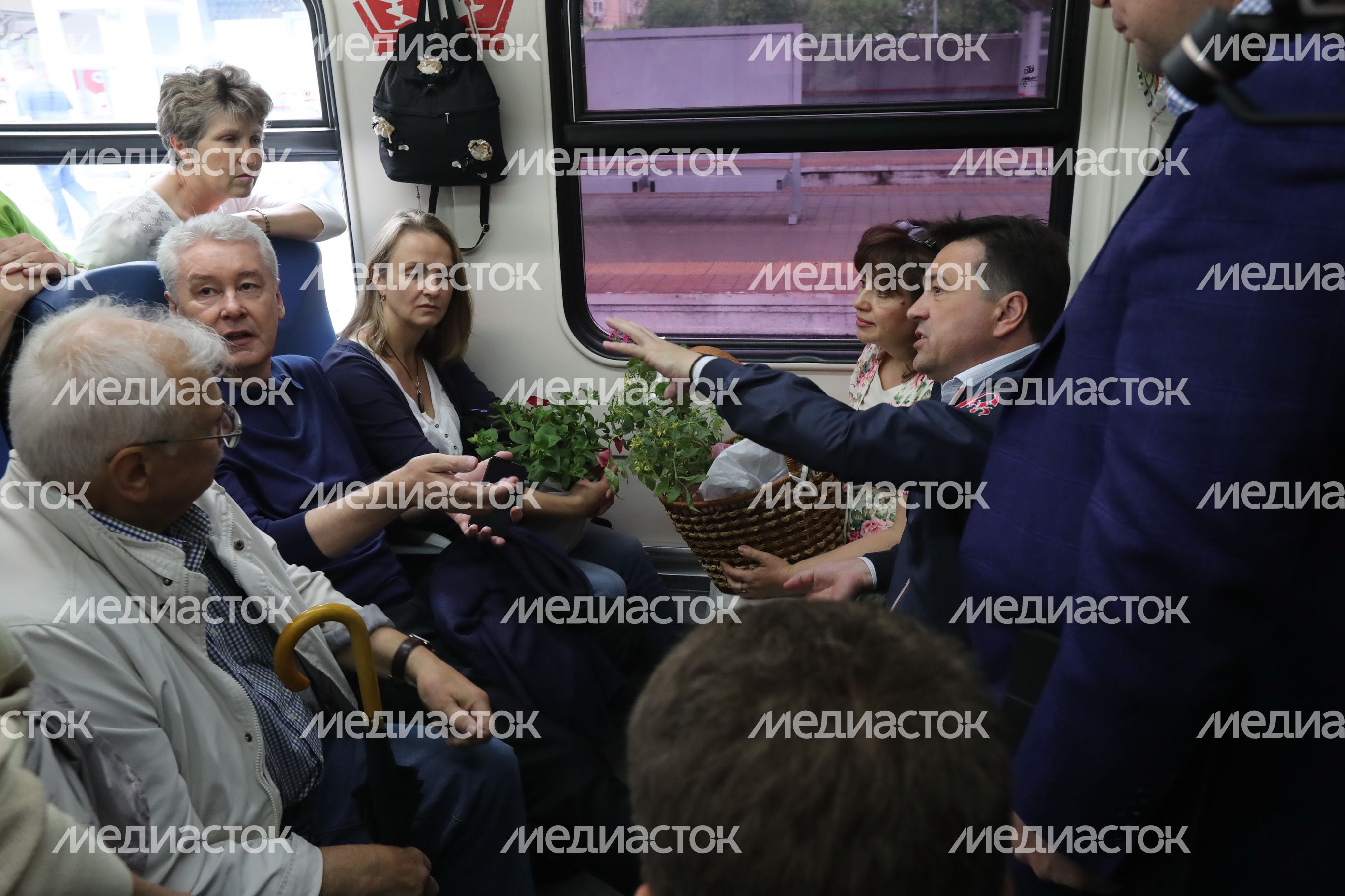 Рабочий визит губернатора Подмосковья и мэра Москвы в СНТ «Северянин»