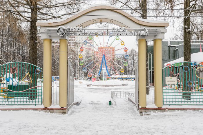 Зимний Центральный парк культуры и отдыха в Видном
