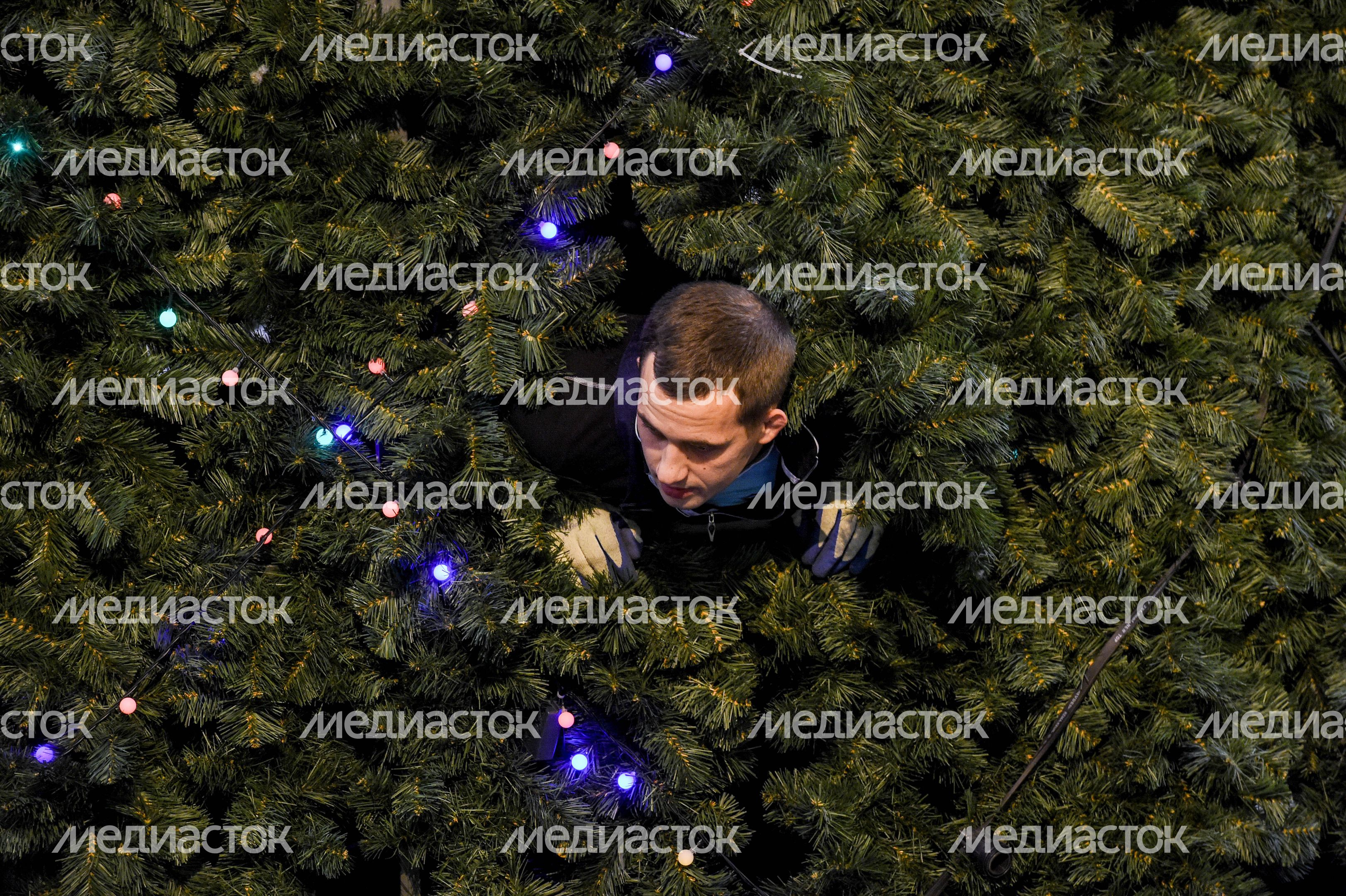 Новогоднее оформление ГУМа к Новому году
