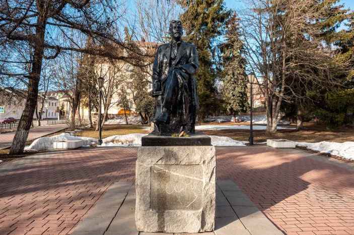Зимние виды города Чехов