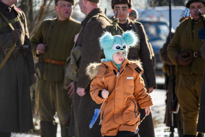 Военно-историческая реконструкция в музее танка Т-34 в Мытищах