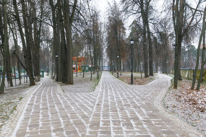 Раменское. Городской парк культуры и отдыха. Зима