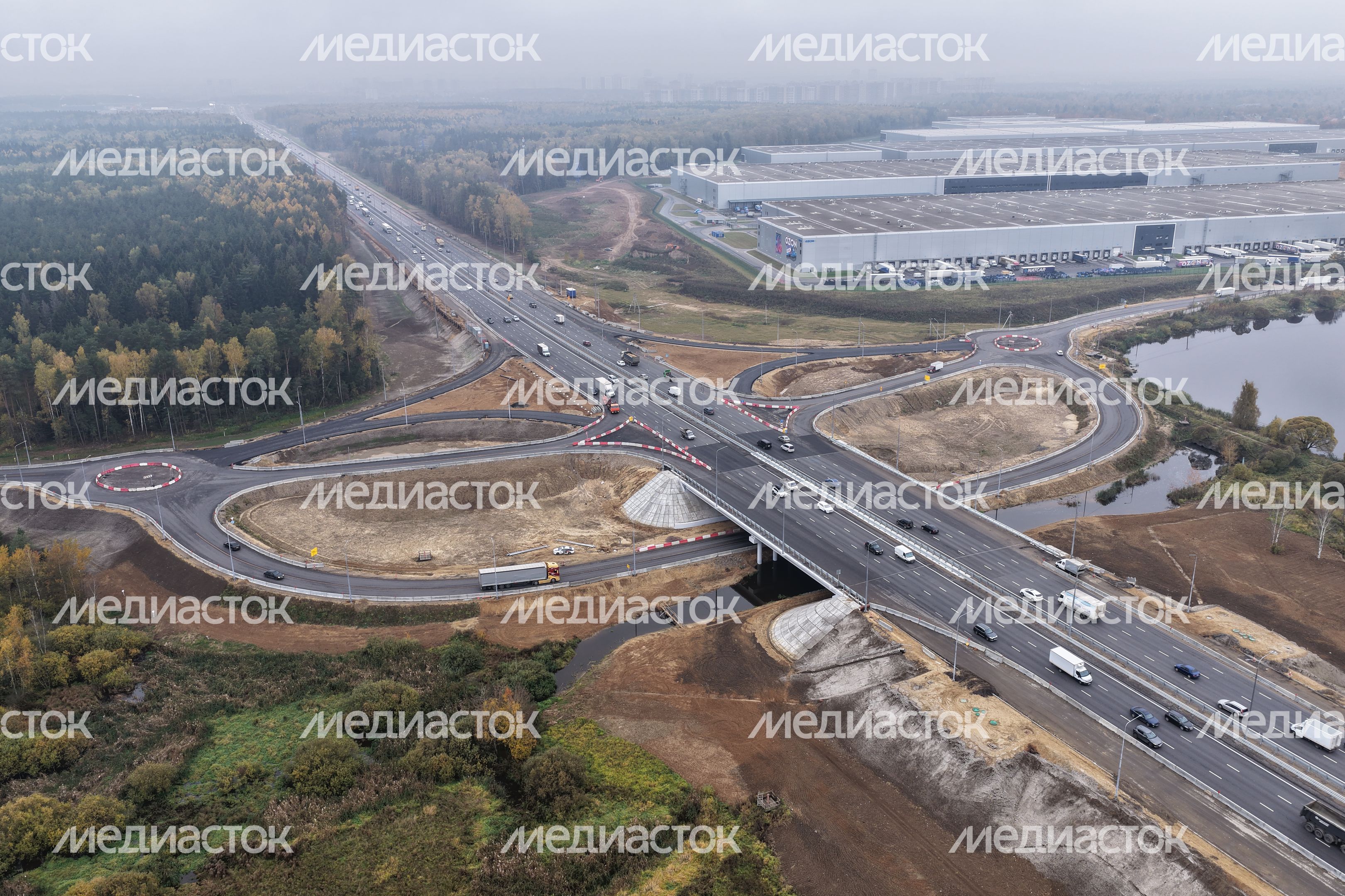 Строительство развязки с мостом через реку Скалба Строительство развязки с мостом через реку Скалба